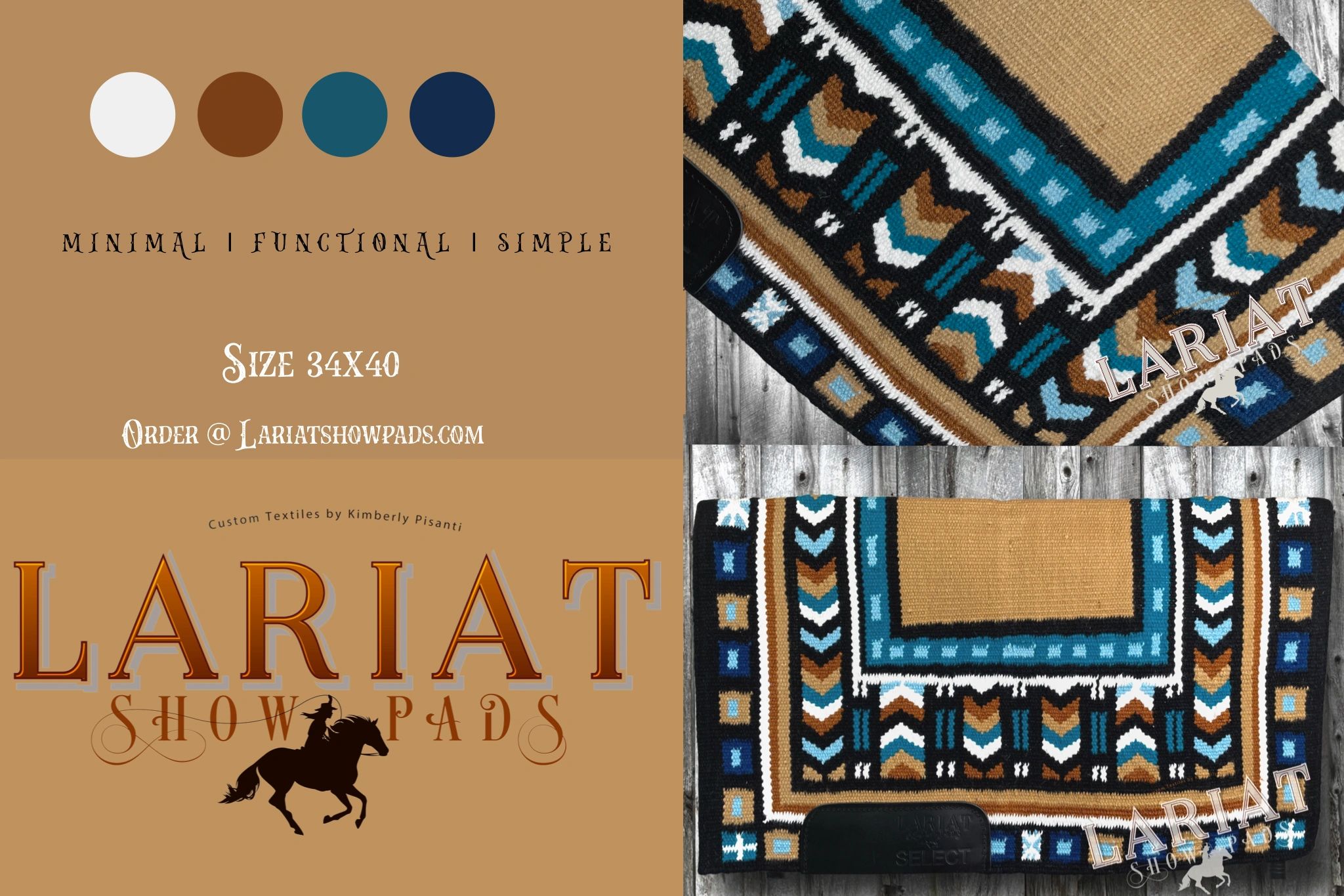 Custom western show pads sale